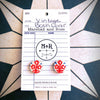 Blue with Red Flower Vintage Book Cover Post Earrings