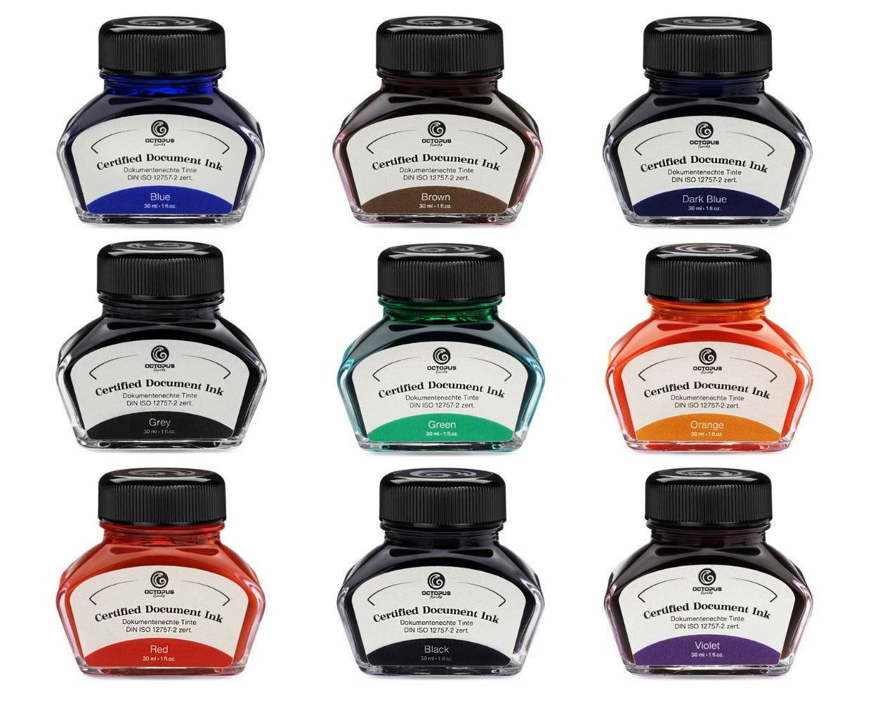 Black Certified Document Fountain Pen Ink