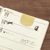 Midori Clip Ruler | Cats {Brass}
