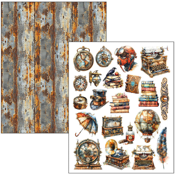 {back soon!} Past Time A4 Maxi Mixed Media Book