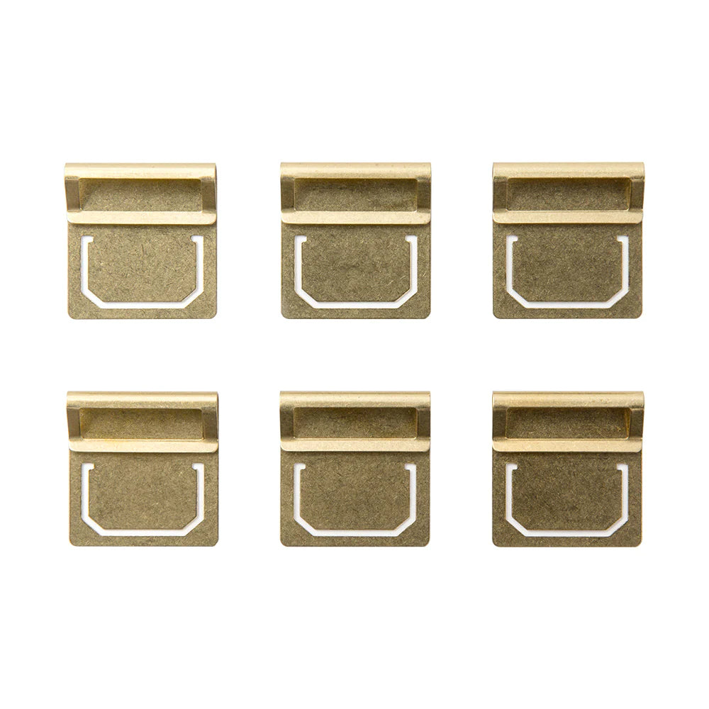 Traveler’s Company Brass Index Clips 6pk