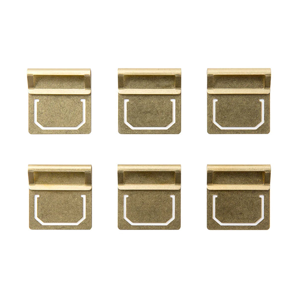 Traveler’s Company Brass Index Clips 6pk