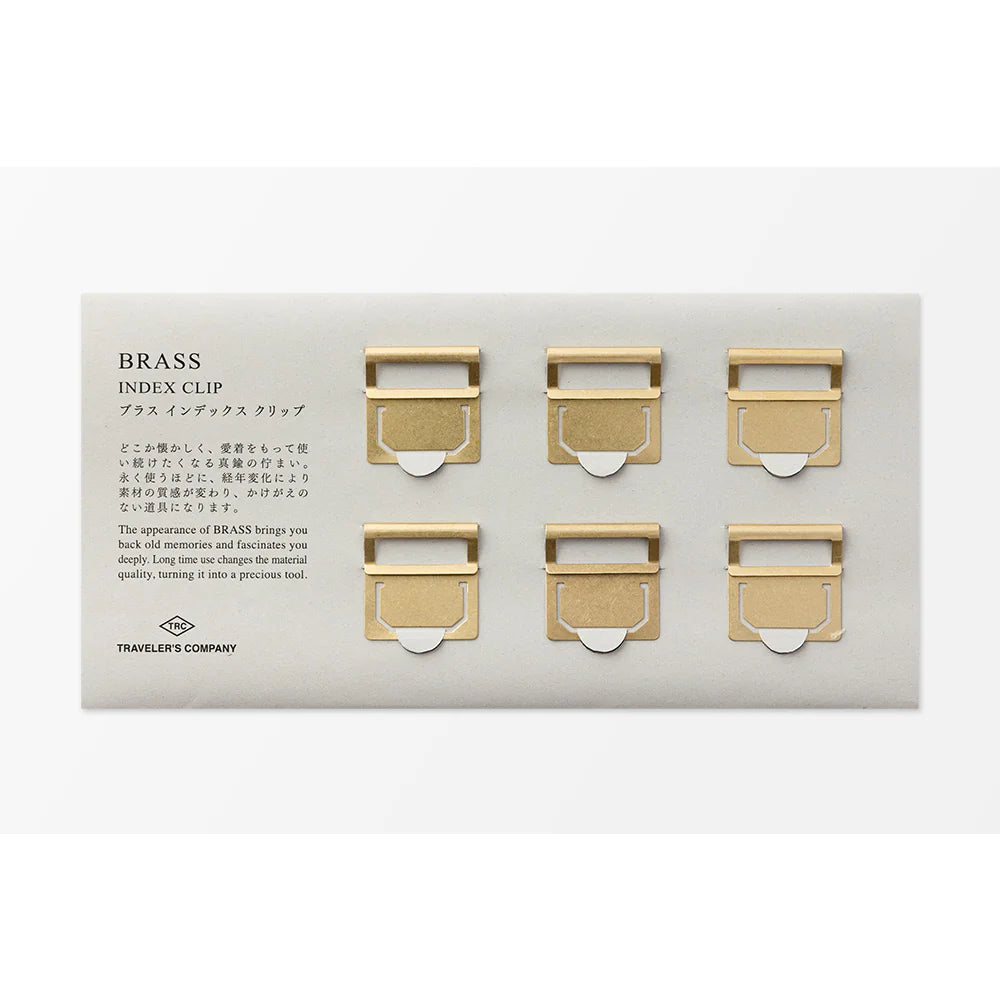 Traveler’s Company Brass Index Clips 6pk