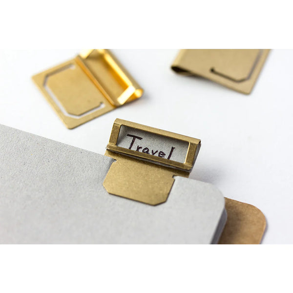 Traveler’s Company Brass Index Clips 6pk