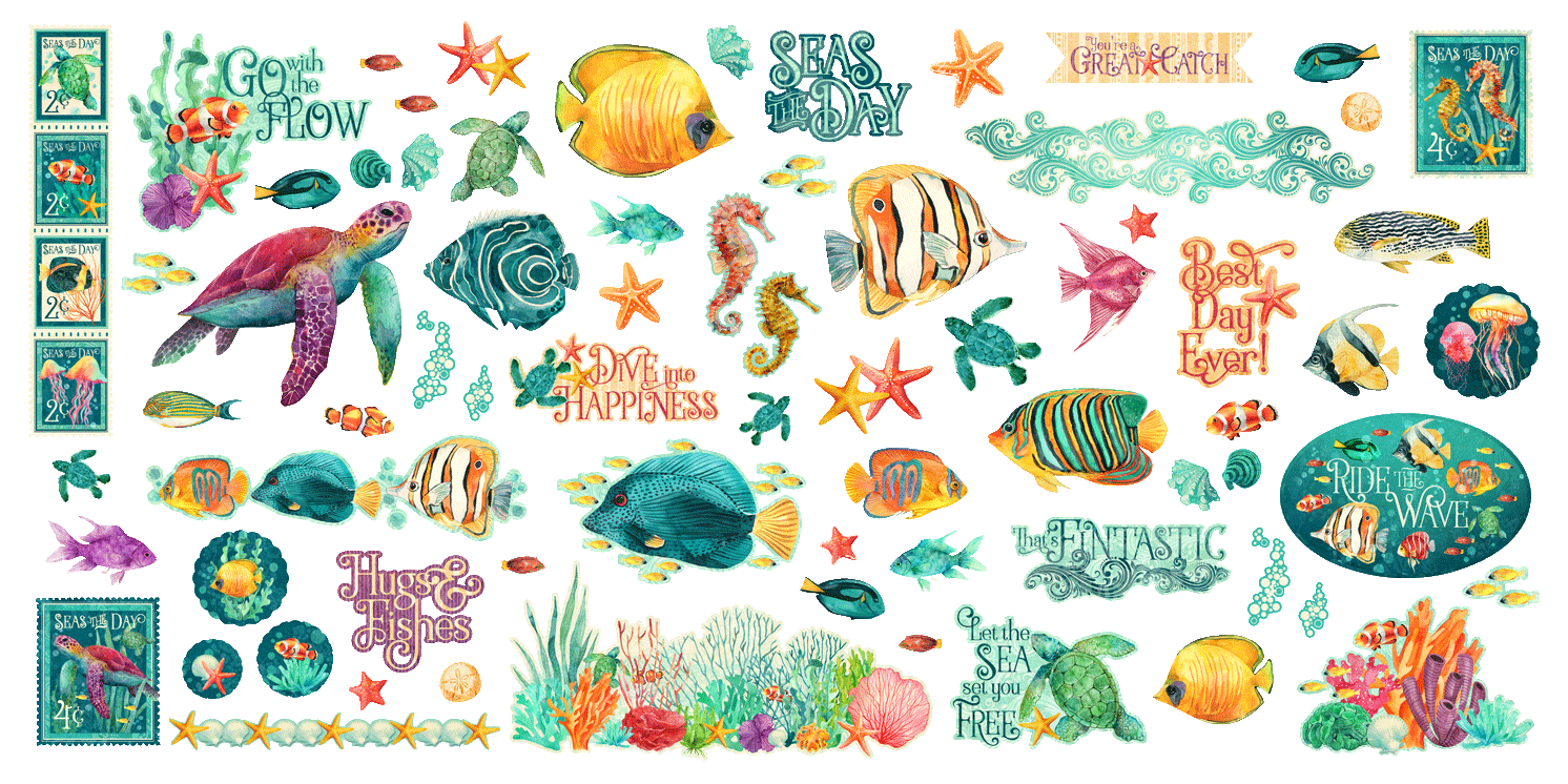 Seas the Day Ephemera Set {clearance}