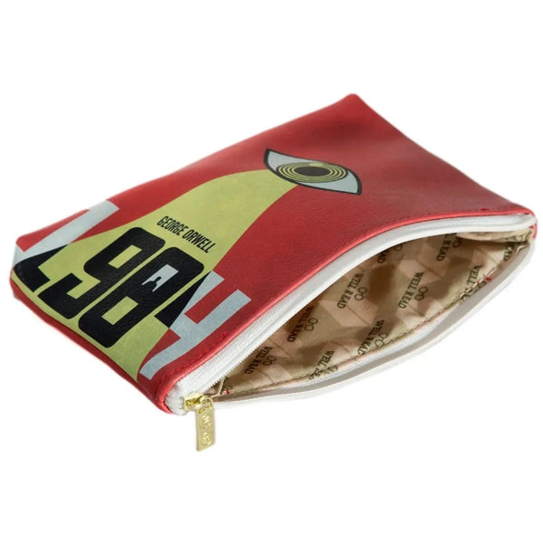 Orwell's 1984 Book Art Zipper Pouch