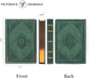 Dark Moss Renaissance Vegan Leather Journal Vegan Leather
