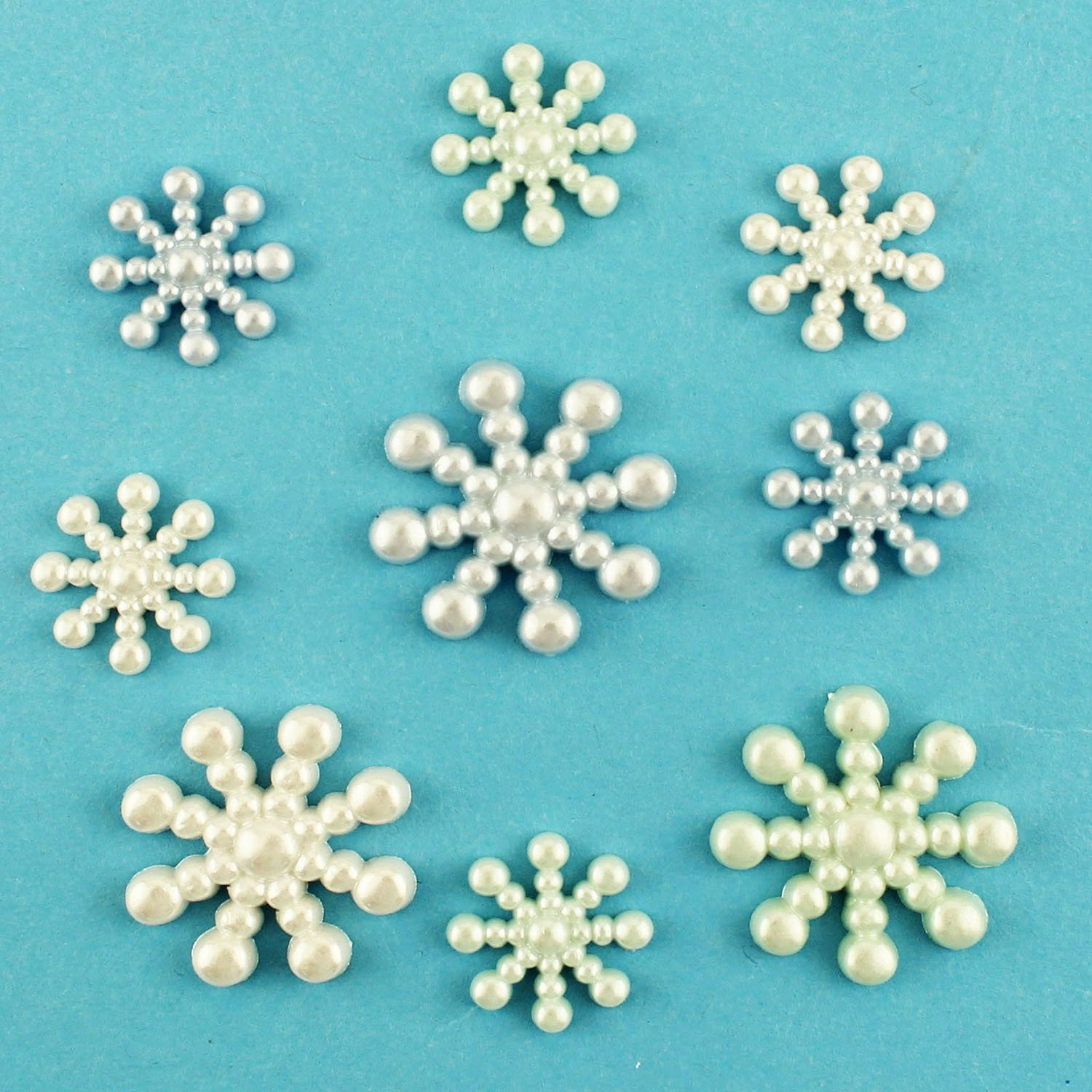 Pearl Flakes Button Embellishments