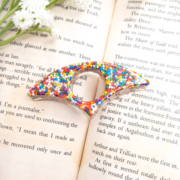 Rainbow Sprinkle Book Holder/Page Spreader