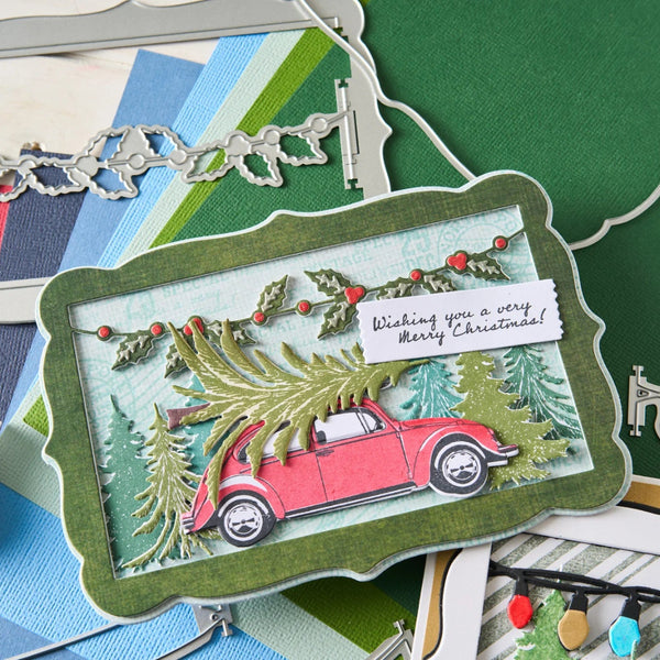 Trees + Trinkets Framelits Die + Stamp Set | 49 & Market