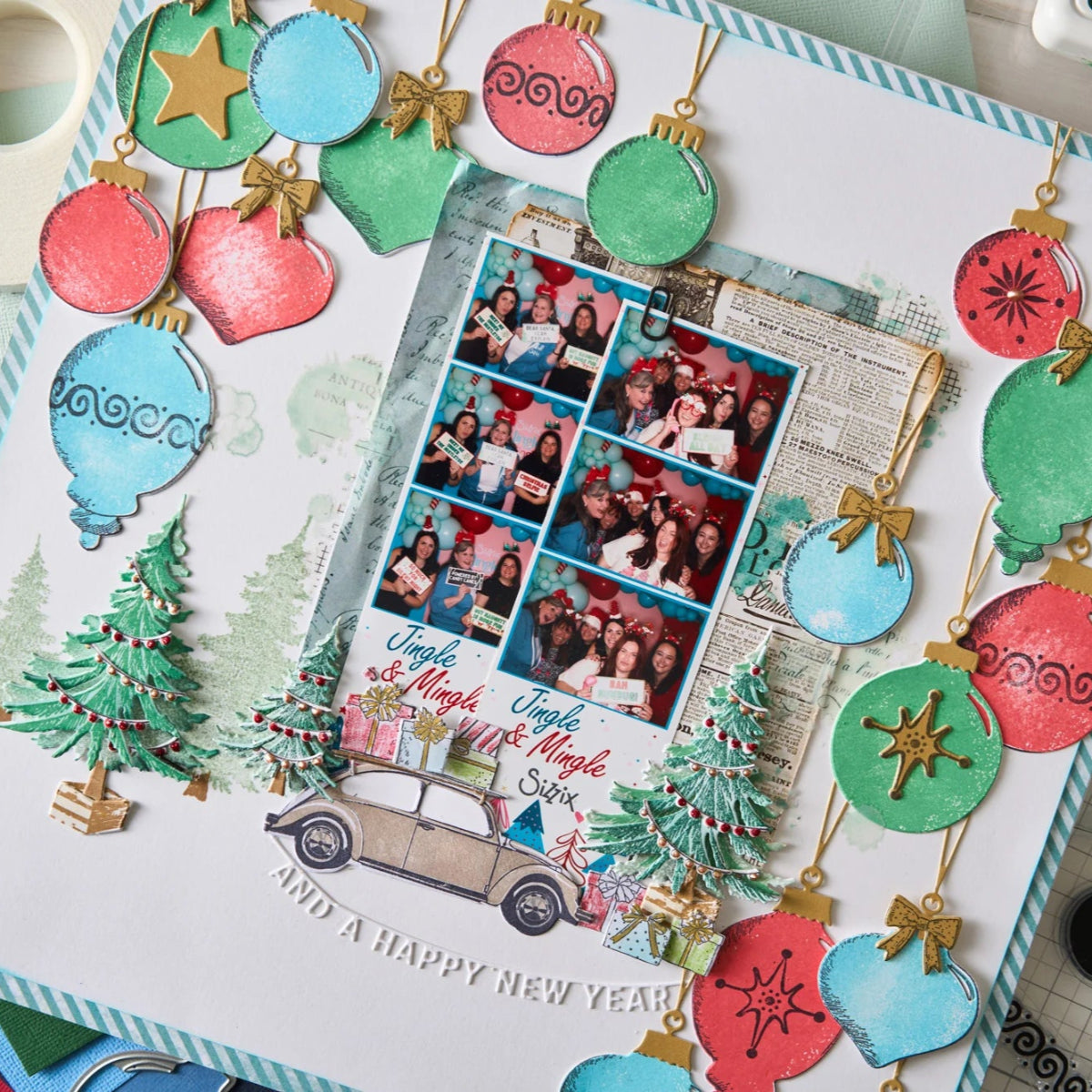 Trees + Trinkets Framelits Die + Stamp Set | 49 & Market