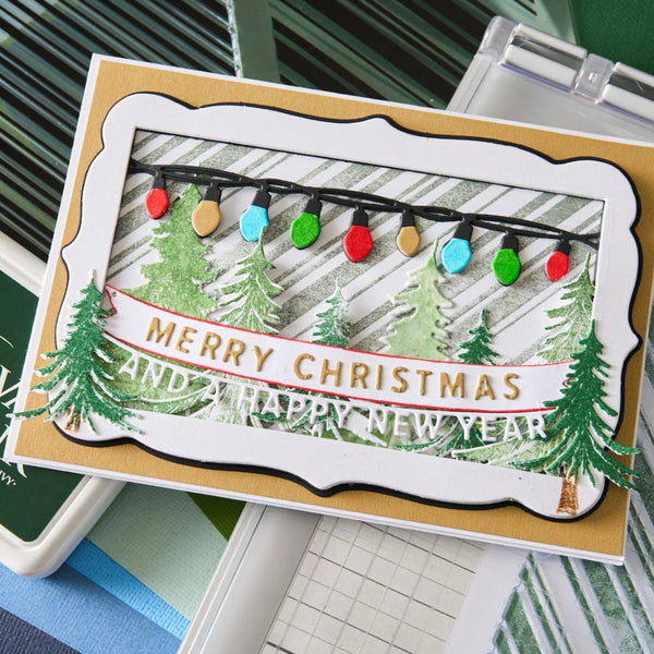 Trees + Trinkets Framelits Die + Stamp Set | 49 & Market