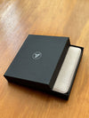 Rose Gold Vegan Leather Zippered Portfolio Notebook | Ruled