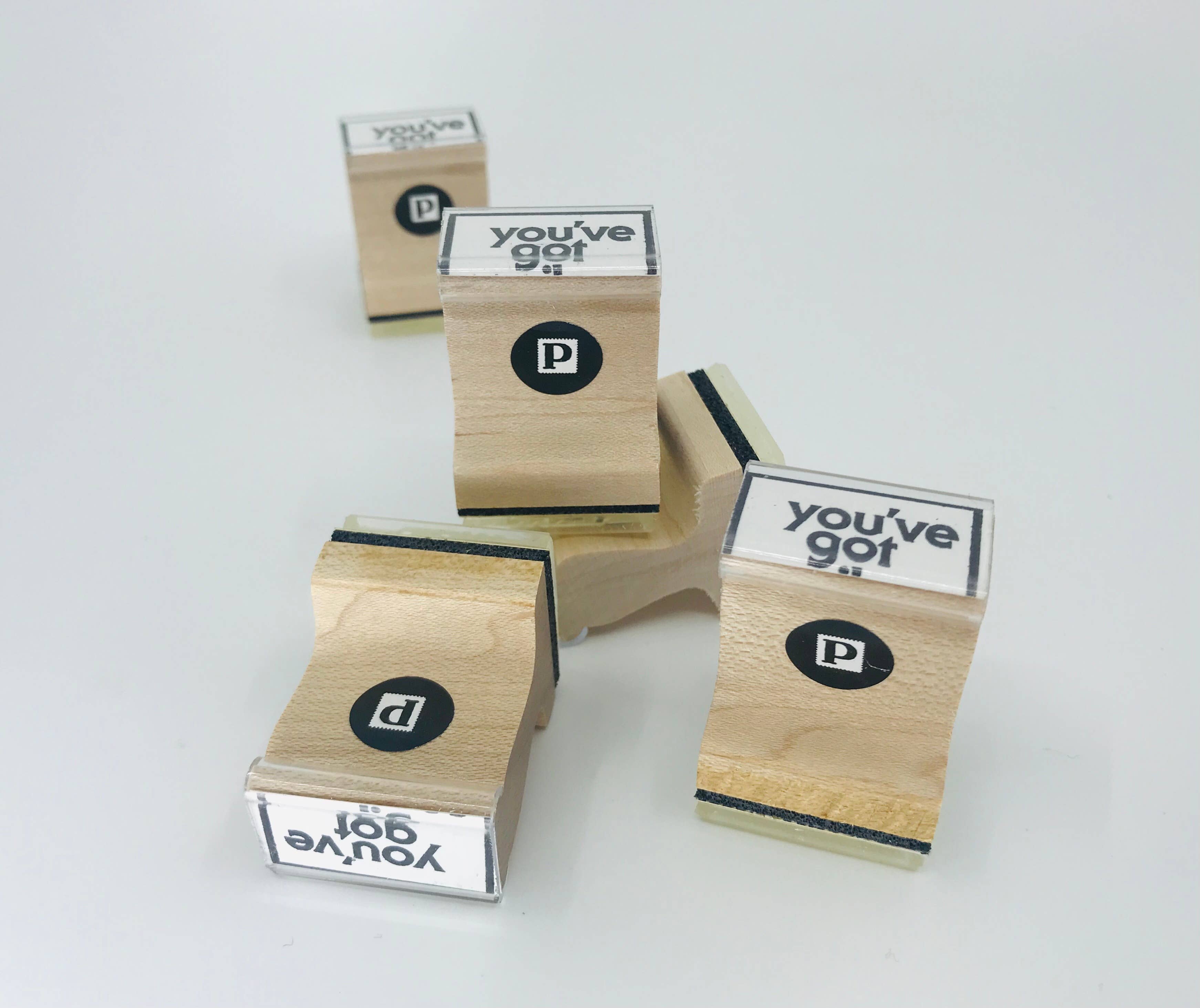You've Got Snail Mail Wooden Handle Rubber Stamp