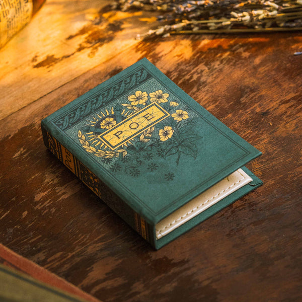 Complete Poetical Works of Edgar Allan Poe Book Wallet {Atlantic Green} | 1884 Edition