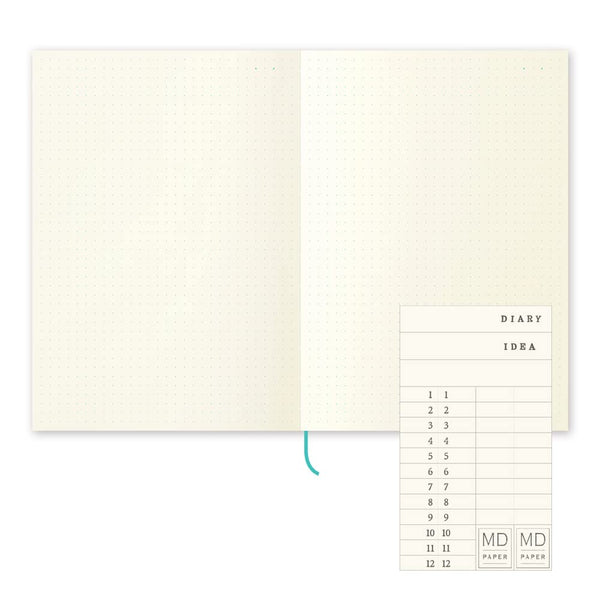 {back soon!} MD Cream A5 Dot Grid Notebook