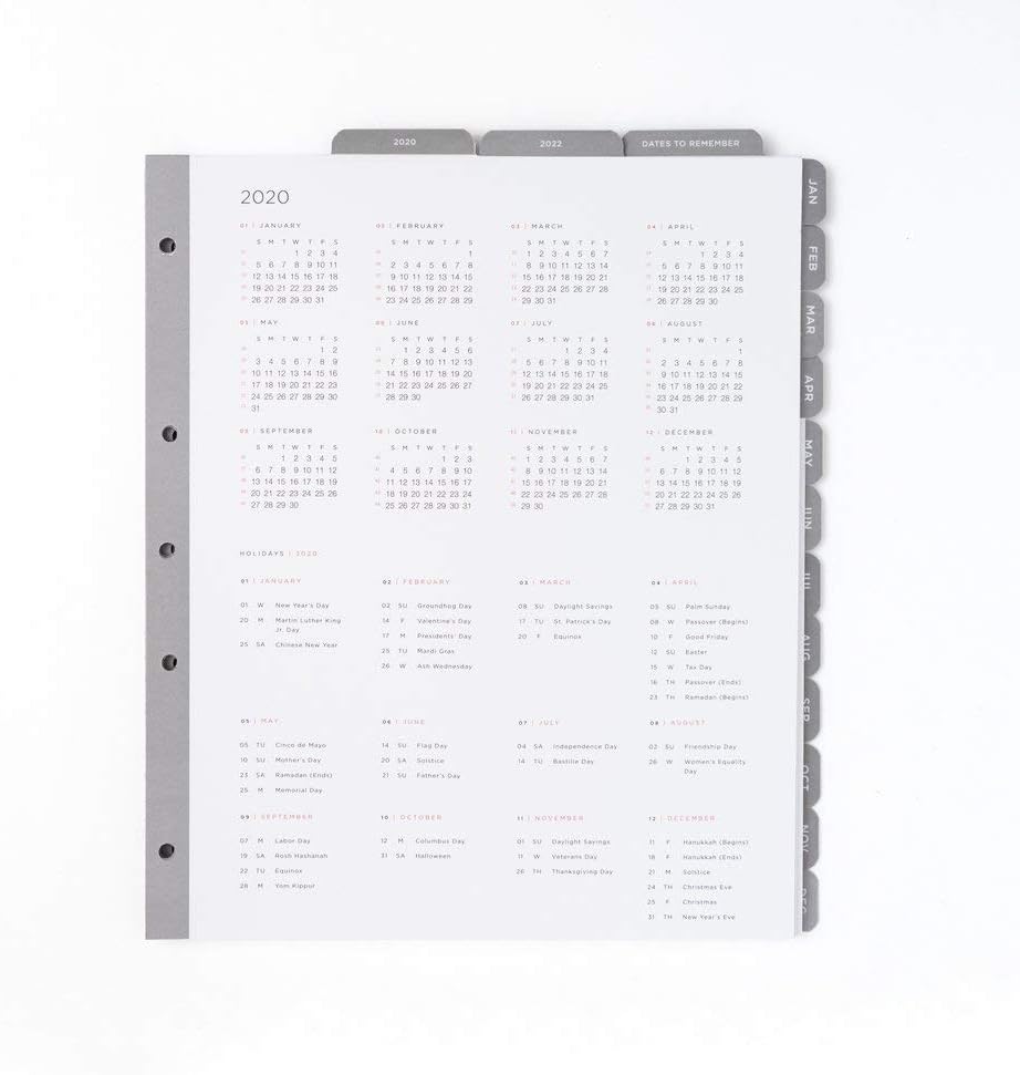 Sig Perpetual Monthly Tab | 12 Months {undated}