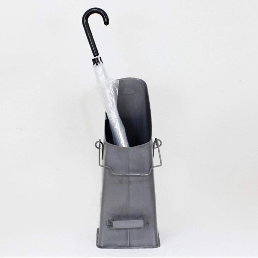 Industrial-Inspired Stainless Steel Umbrella Stand