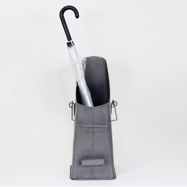 Industrial-Inspired Stainless Steel Umbrella Stand