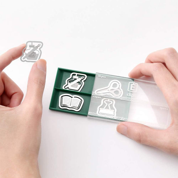 Stationery Themed Etched Paper Clips | Midori