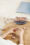 Horloge murale Notes romantiques, Puzzle mécanique en bois