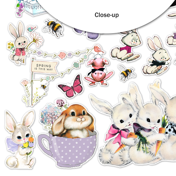 Bunny Hop Vintage Style Ephemera
