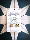 Dark Green and Wine Vintage Book Cover Post Earrings
