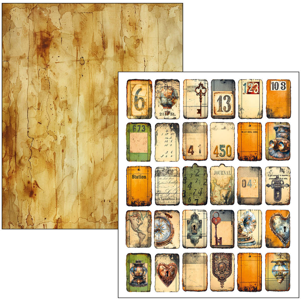 {back soon!} Past Time A4 Maxi Mixed Media Book