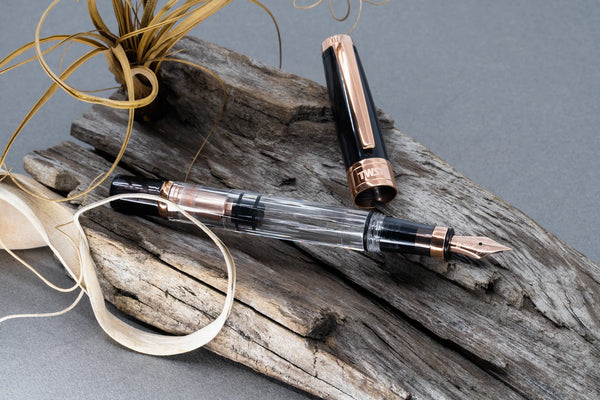 {back soon!} Smoke and Rose Gold II Diamond 580 Fountain Pen