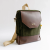 Corbin Signature Fatigue Canvas + Brown Leather {clearance}