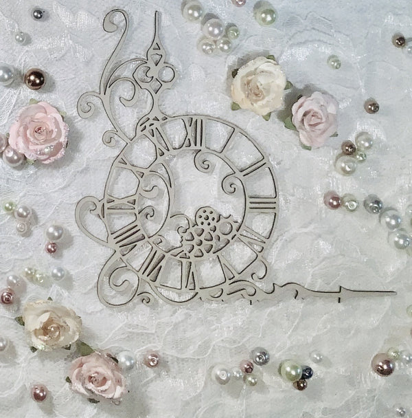 Steampunk Corner Clock | Laser-Cut Chipboard