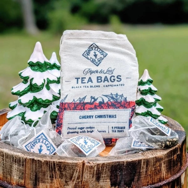 Cherry Christmas Tea Bags