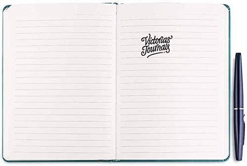 Teal Antiqued Vegan Leather Journal