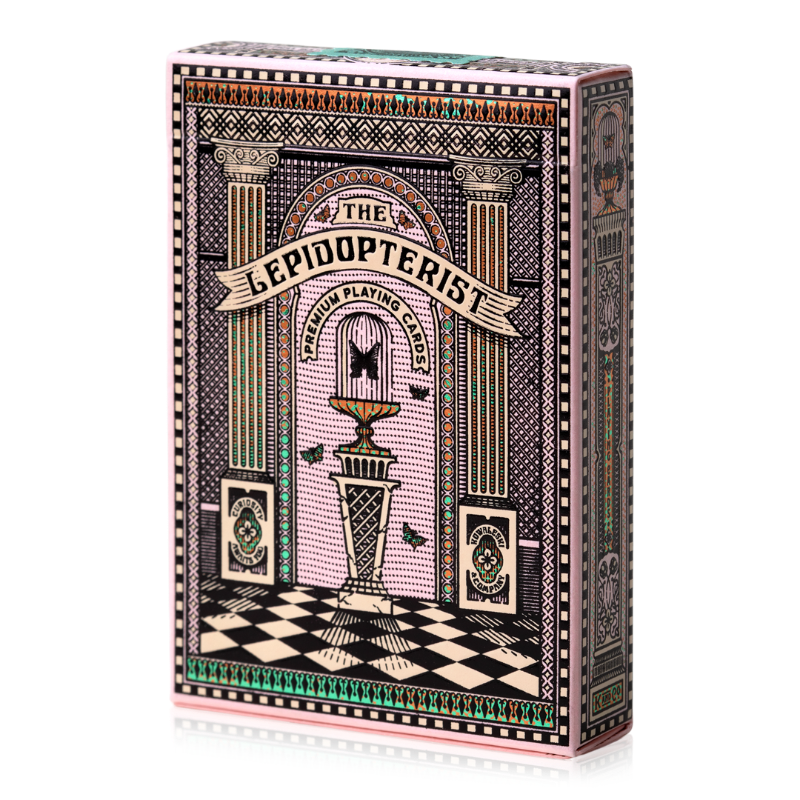 Pink Lepidopterist Playing Cards