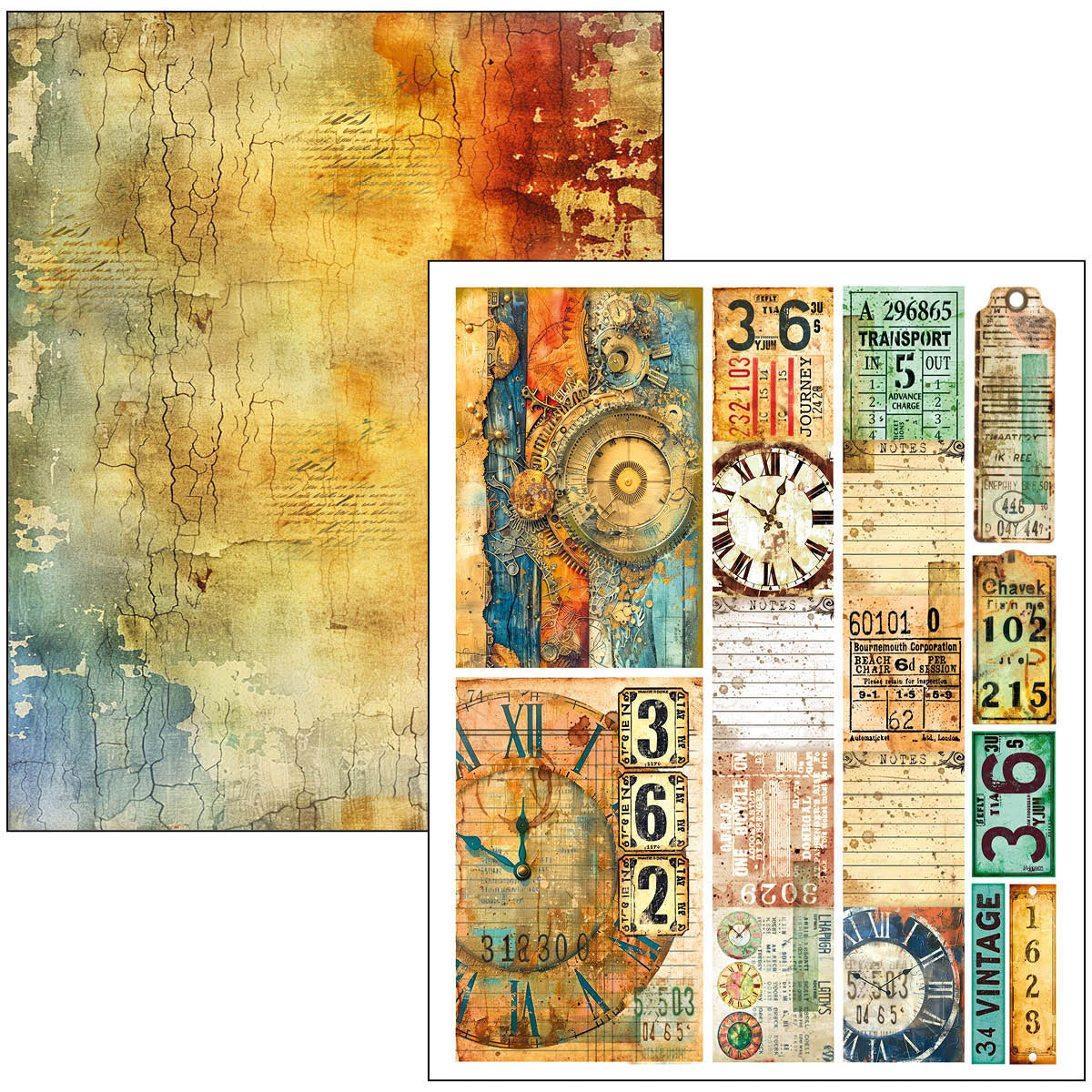 {back soon!} Past Time A4 Maxi Mixed Media Book