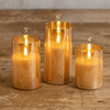 Bougies sans flamme 3D en verre de champagne {plusieurs tailles}