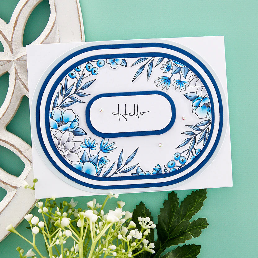 Essential Stylish Ovals Etched Nesting Dies