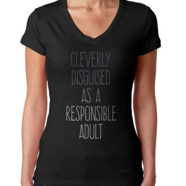 Cleverly Disguised Women's V-Neck T-Shirt
