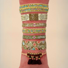 Multi Stripe Wide Beaded Bracelet {clearance}