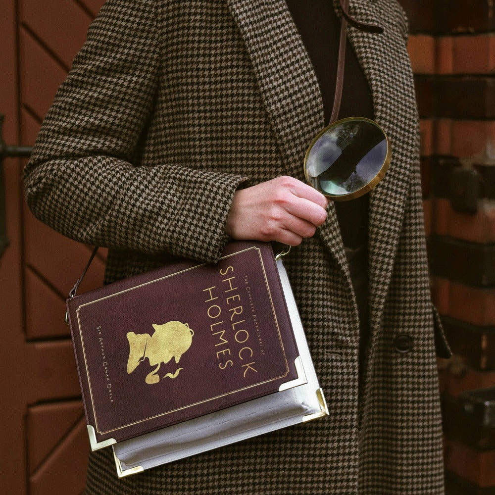 Sherlock Holmes Book Art Crossbody {plusieurs styles}