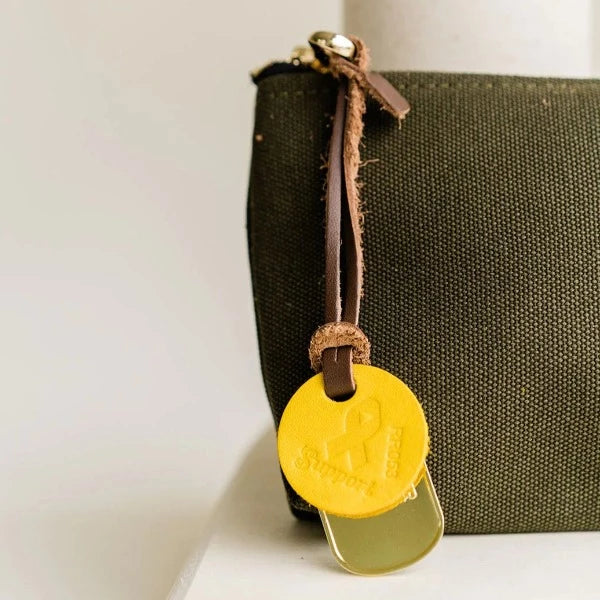 LUCY | SIGNATURE FATIGUE CANVAS ZIPPER POUCH