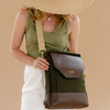 Corbin Signature Fatigue Canvas + Brown Leather {clearance}