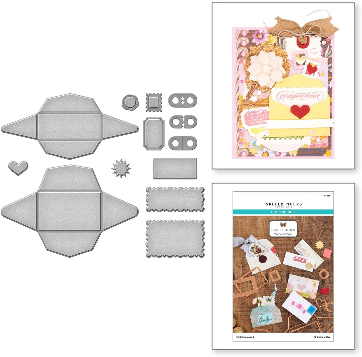 Mini Envelopes 1 Etched Die Set | Flea Market Finds by Cathe Holden