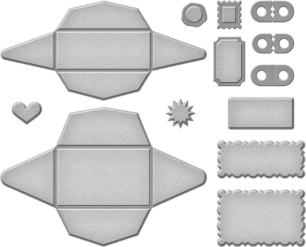 Mini Envelopes 1 Etched Die Set | Flea Market Finds by Cathe Holden
