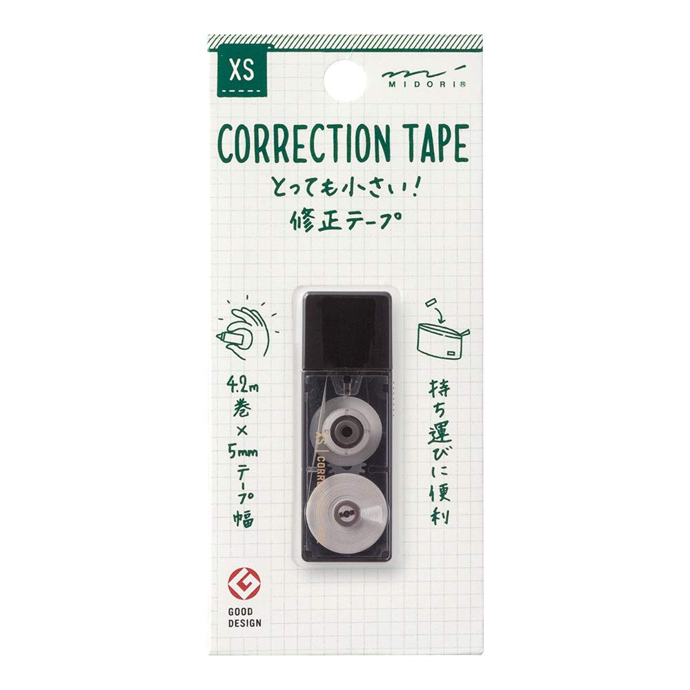Ruban correcteur Midori XS {Noir}