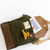 Corbin Signature Fatigue Canvas + Brown Leather {clearance}