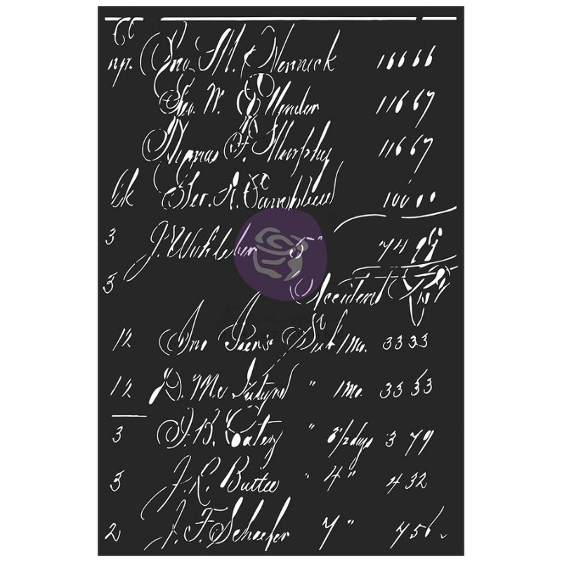 Calculations 6x9 Elementals Stencil | Finnabair