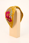 Embroidered Wild Woodland Headband | Mustard