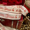 Merry Christmas Reindeer Twill Ribbon by the Yard