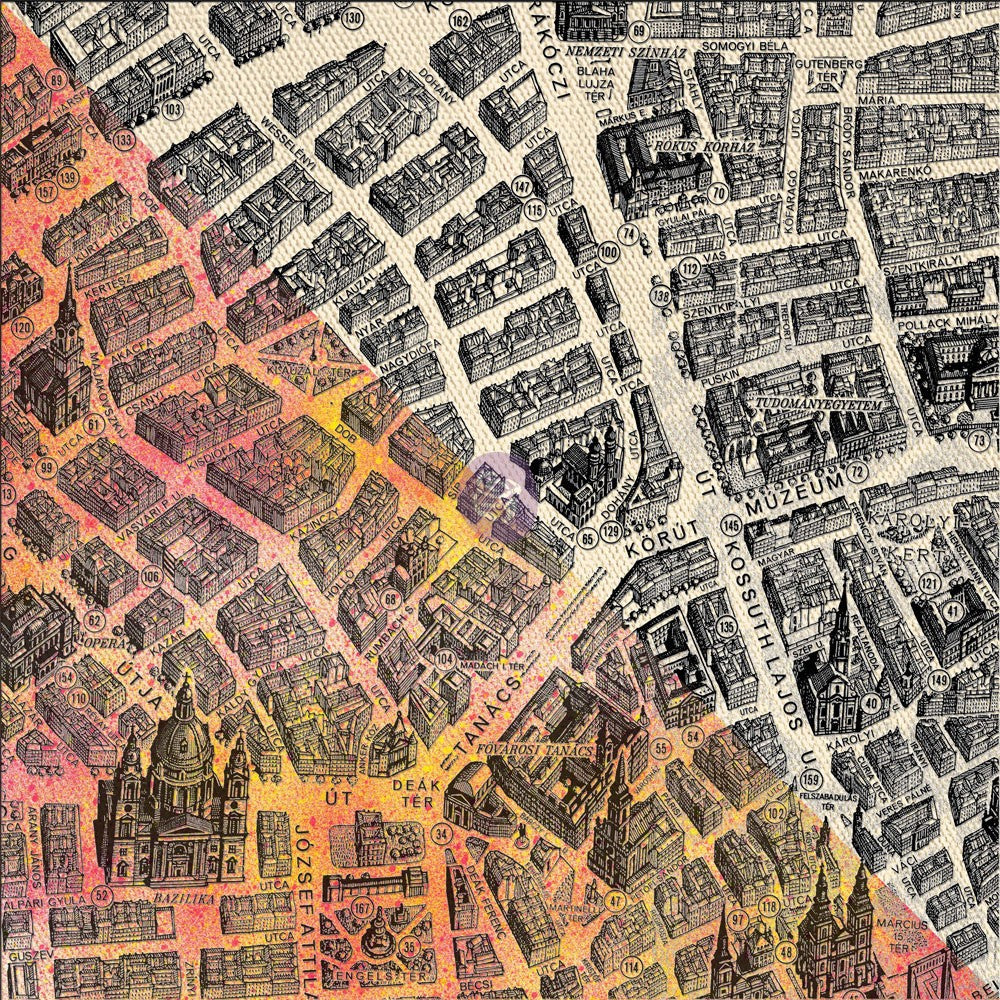 Maps Resist Canvas | Finnabair